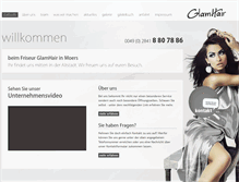 Tablet Screenshot of glam-hair.de